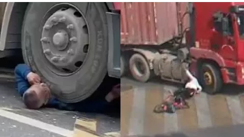 揭阳埔田路口大货车事故