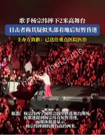 杨宗纬摔下舞台