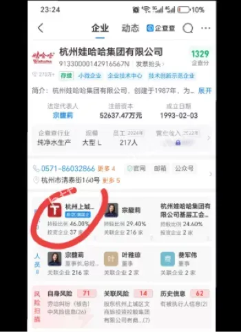 娃哈哈集团管理架构调整