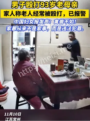 儿子暴打93岁母亲