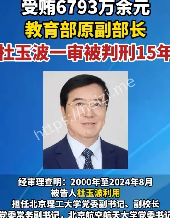 杜玉波被判