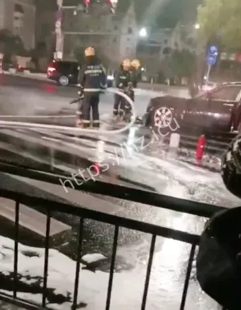 车主冒险灭火