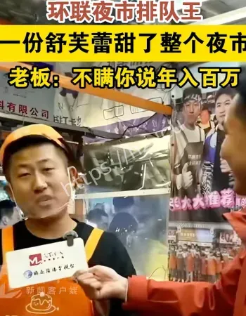 夜市摊主卖舒芙蕾