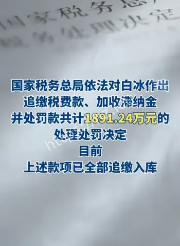 偷税被罚总金额高达1891万