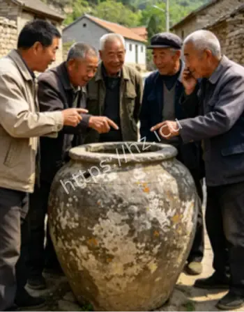 老农挖出千年奇石罐