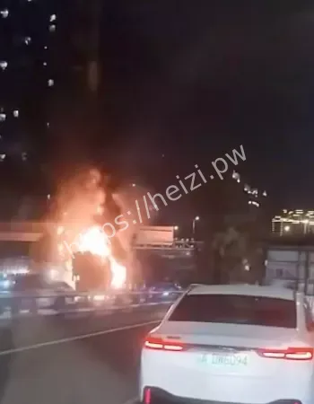 重庆吊车自燃事件